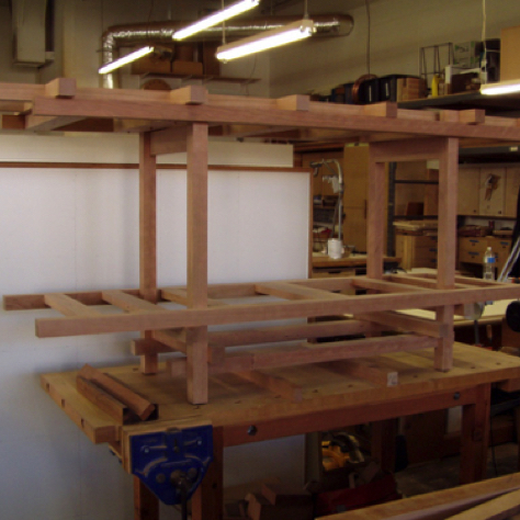 Main frame glued up. Main frame glued up.